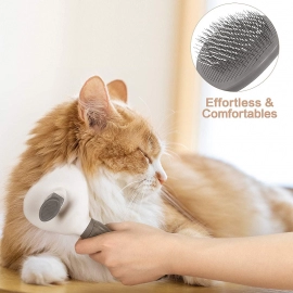 Pet Dog Brush Cat Comb Self Cleaning Pet Hair Remover Brush For Dogs Cats Grooming Tools